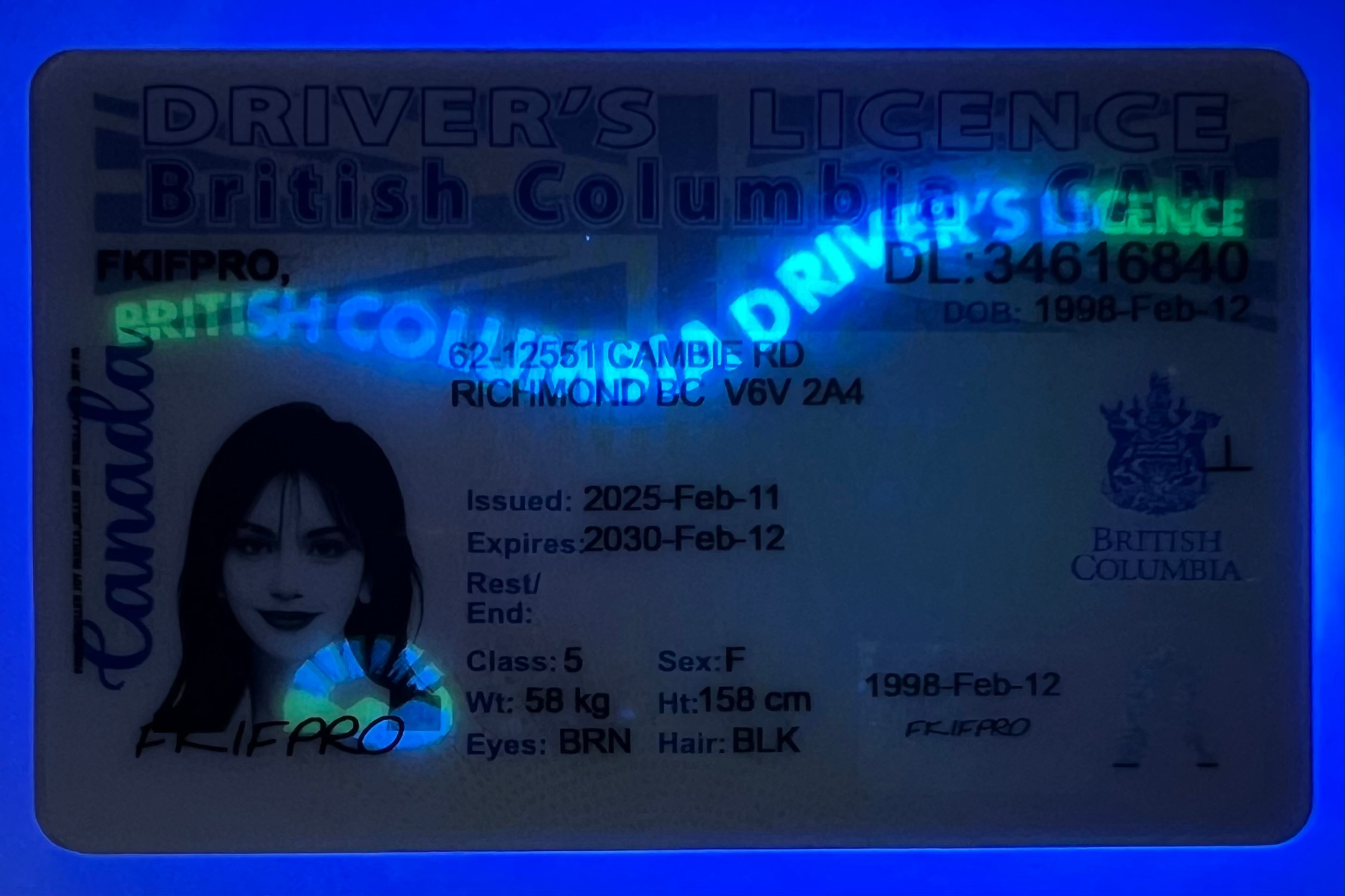 British Columbia ID (Latest Version)