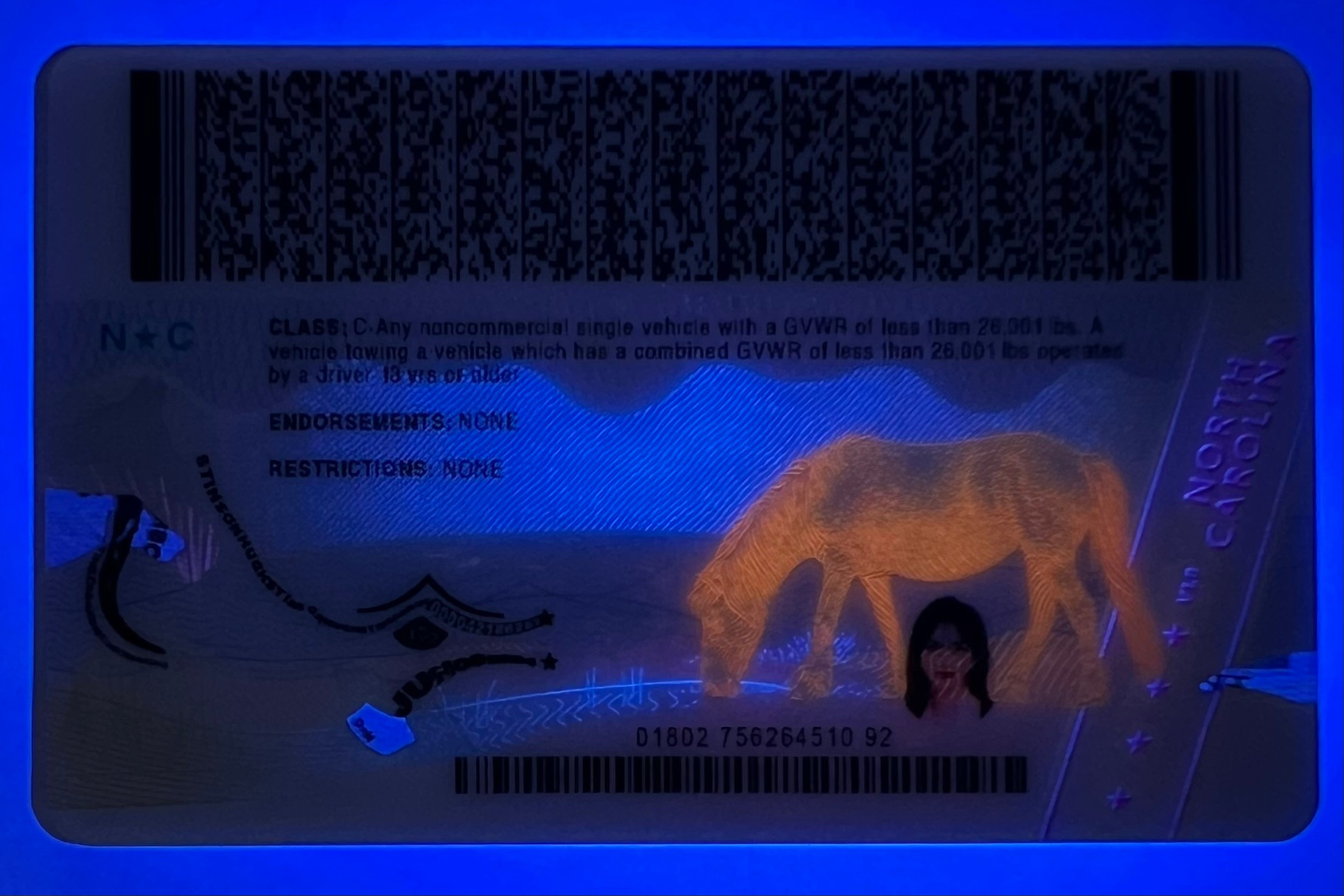 North Carolina ID (Latest Version)