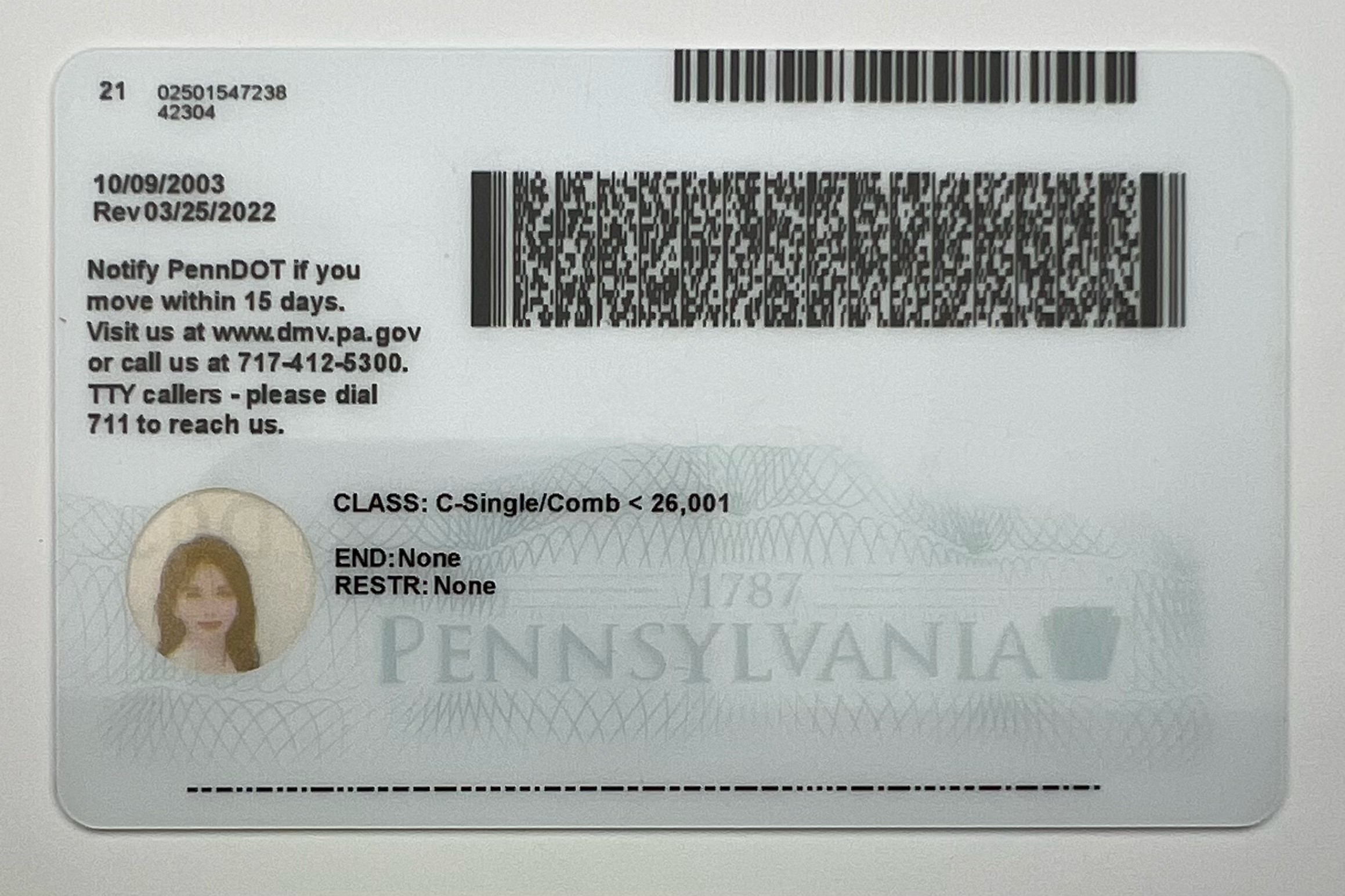 Pennsylvania ID (Latest Version)