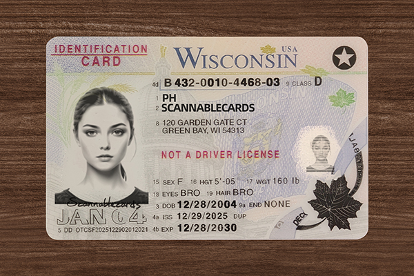 Wisconsin ID (2026 Version)